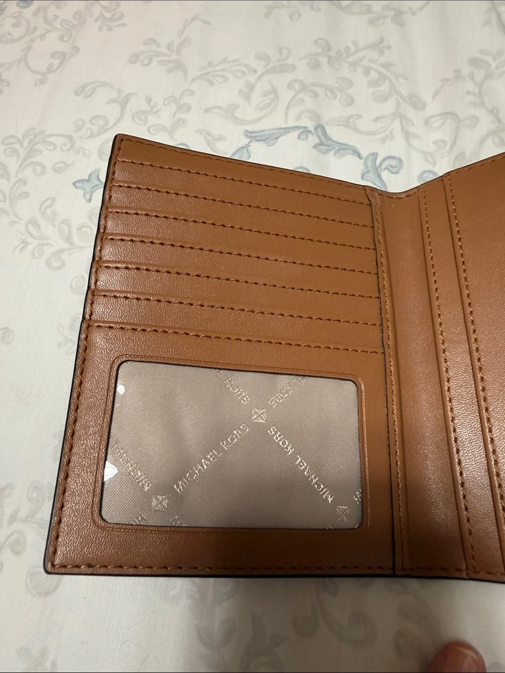 Michael Kors Brown Signature MK Card & Passport Holder